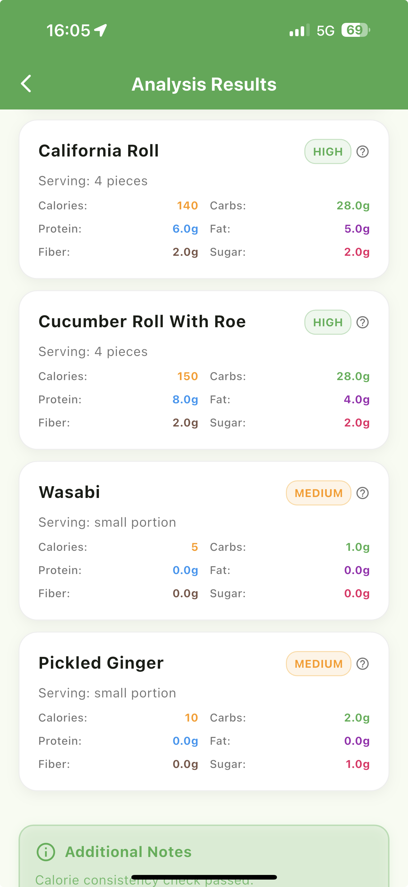 CarbIO Food Detection